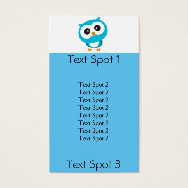 Children's Information Card (Front)