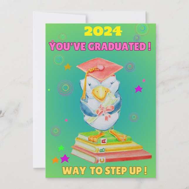 CHILDRENS JUVENILE GRADUATION CARD  (Front)