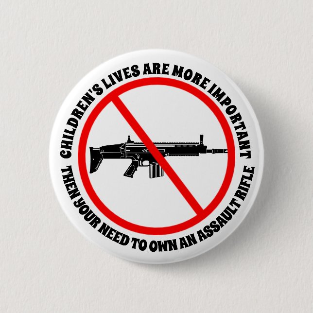 Children's Lives Anti Gun Button (Front)