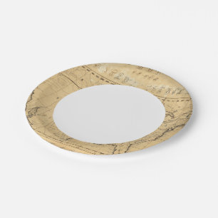 Children's Map Of The United States Paper Plate