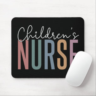 Children's Nurse   Retro Children's Nursing Mouse Pad