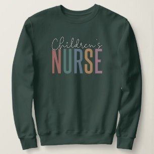 Children's Nurse   Retro Children's Nursing Sweatshirt