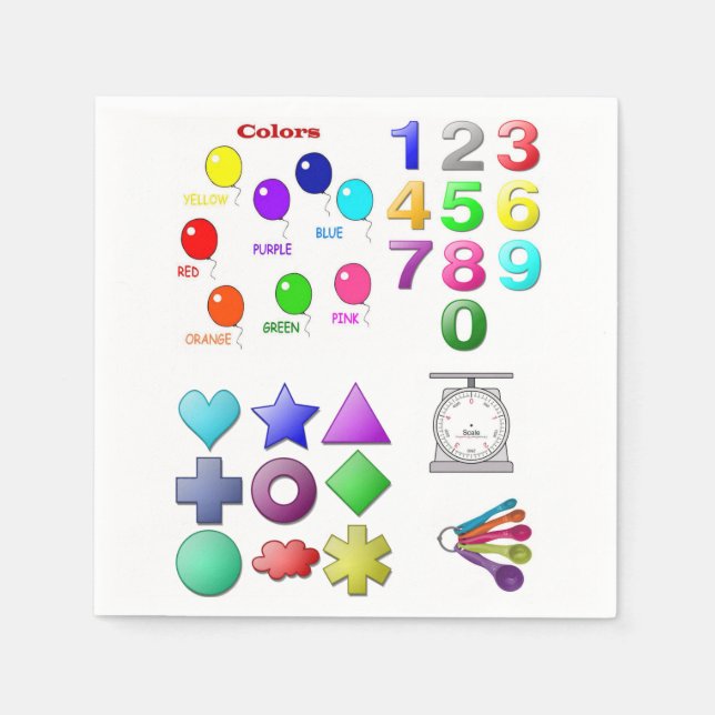 Children's Paper Napkins (Front)