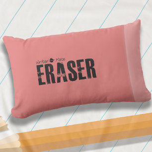 Children's Pencil and Paper Writer's Eraser Lumbar Cushion