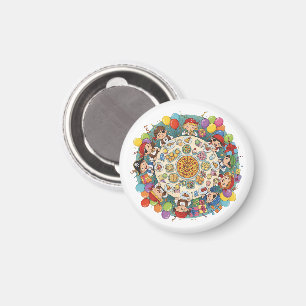 Children's Pirate Costume Party Magnet
