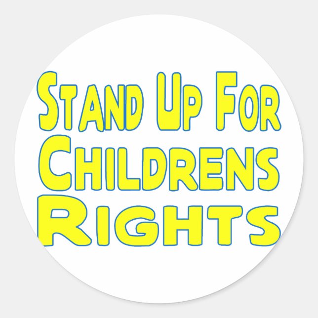 Childrens Rights Classic Round Sticker (Front)