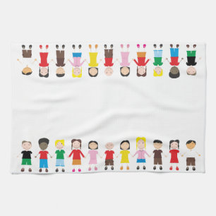 Children's Row Tea Towel
