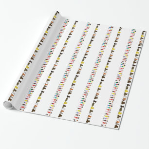 Children's Row Wrapping Paper