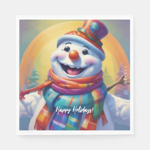 Children's Snowman Paper Napkins HAMbyWG