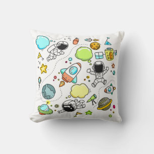 Children's Space Cartoon Background Drawing Cushion
