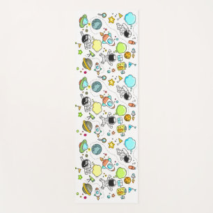 Children's Space Cartoon Background Drawing Yoga Mat