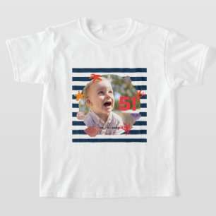 Children's summer sailor's birthday party T-Shirt