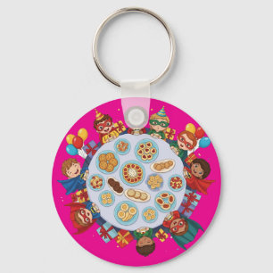 Children's Superhero Costume Party Key Ring