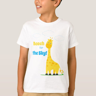 Children's T-shirt with a cute giraffe