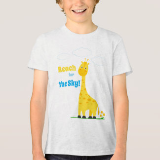 Children's T-shirt with a cute giraffe Tri-Blend Shirt