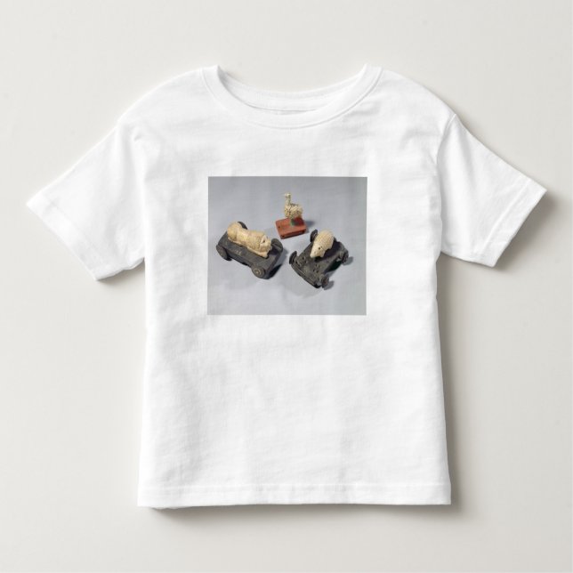 Children's toys: a hedgehog, a lion and a dove, Su Toddler T-Shirt (Front)