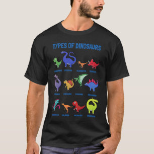 Children's types of dinosaurs future palaeontologi T-Shirt