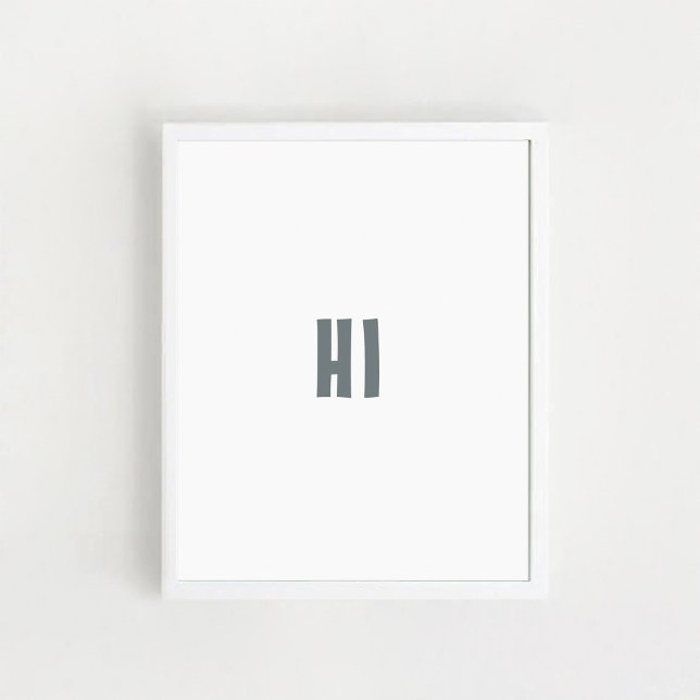 Children's wall decor "HI" Poster (Creator Uploaded)