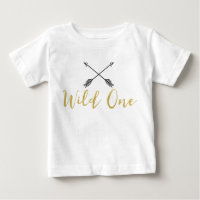 Children's Wild One Arrows Faux Gold Foil Shirt