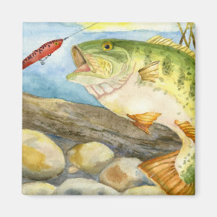 Children's Winning Artwork: largemouth bass Magnet