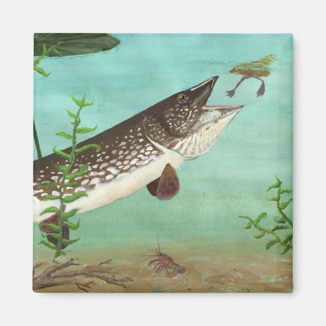 Children's Winning Artwork: northern pike Magnet (Front)