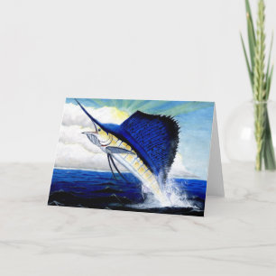 Children's Winning Artwork: sailfish Holiday Card
