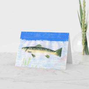 Children's Winning Artwork: trout Holiday Card
