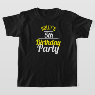 Child's 5th Birthday Party T-Shirt