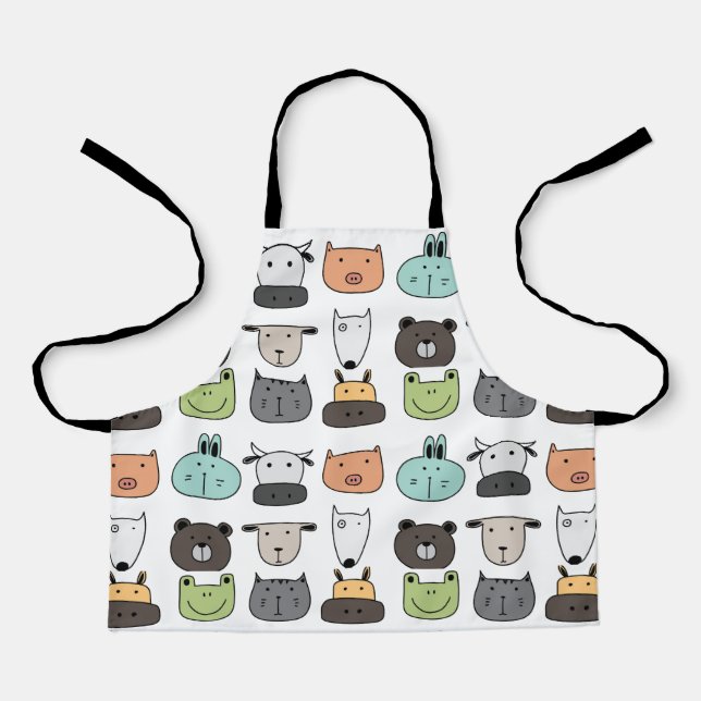 Child's Apron - Farm Animal Faces (Front)