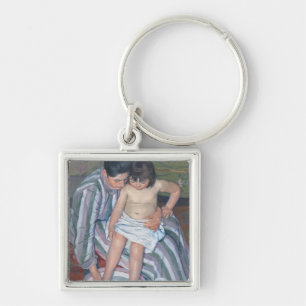 Child's bath, 1893 (oil on canvas) key ring