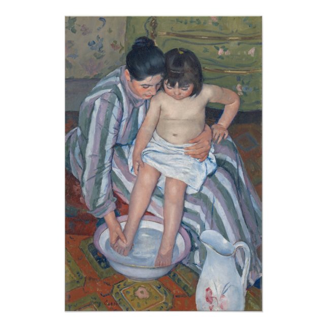 Child's bath, 1893 (oil on canvas) poster (Front)