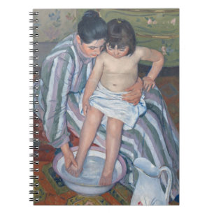 Child's bath, 1893 (oil on canvas) spiral notebook