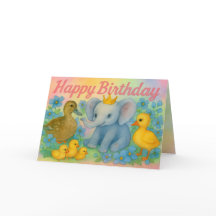 Child's Birthday Card - Party Supplies - Gifts