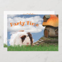 Child's Birthday Party Guinea Pig Mushroom House