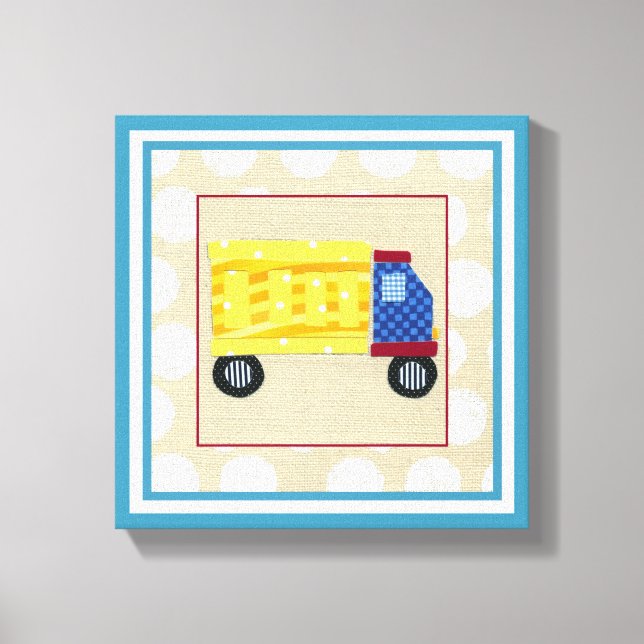 Child's Dump Truck by Chariklia Zarris Canvas Print (Front)