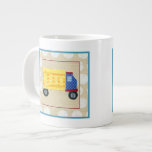 Child's Dump Truck by Chariklia Zarris Large Coffee Mug<br><div class="desc">A great representation of a dump truck by Chariklia Zarris. Your children will want to take it off the wall and use it to move some dirt around the playroom. Purchase your copy now!</div>
