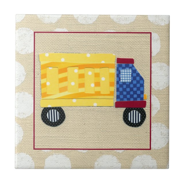Child's Dump Truck by Chariklia Zarris Tile (Front)