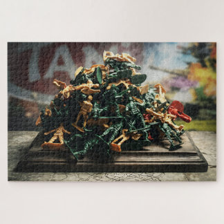 Child's Eye View of Toy War Jigsaw Puzzle