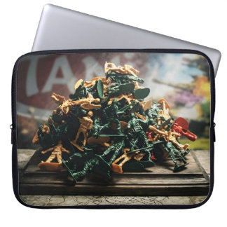 Child's Eye View of Toy War Laptop Sleeve