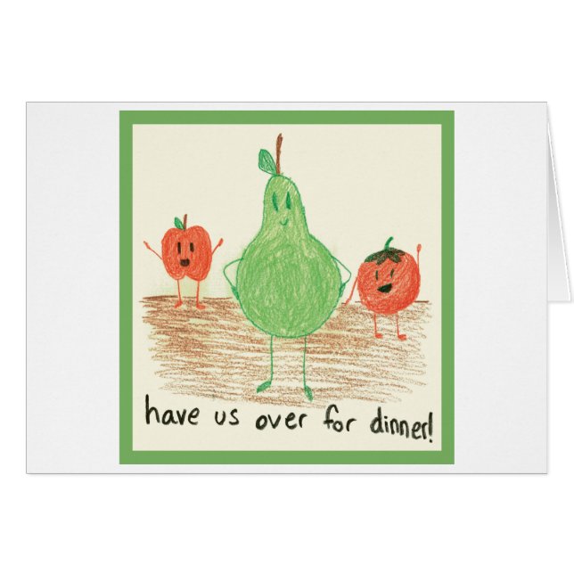 Child's Food Art, Green (Front Horizontal)