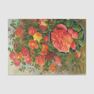 Childs Jewel Rose of Many Colours Vintage Catalogu Tissue Paper