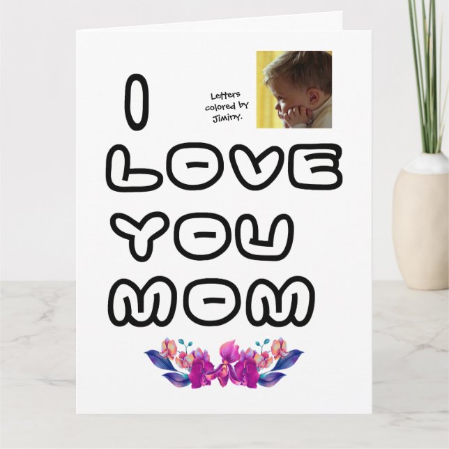 Child's Mother's Day Folded Greeting Card (Front)