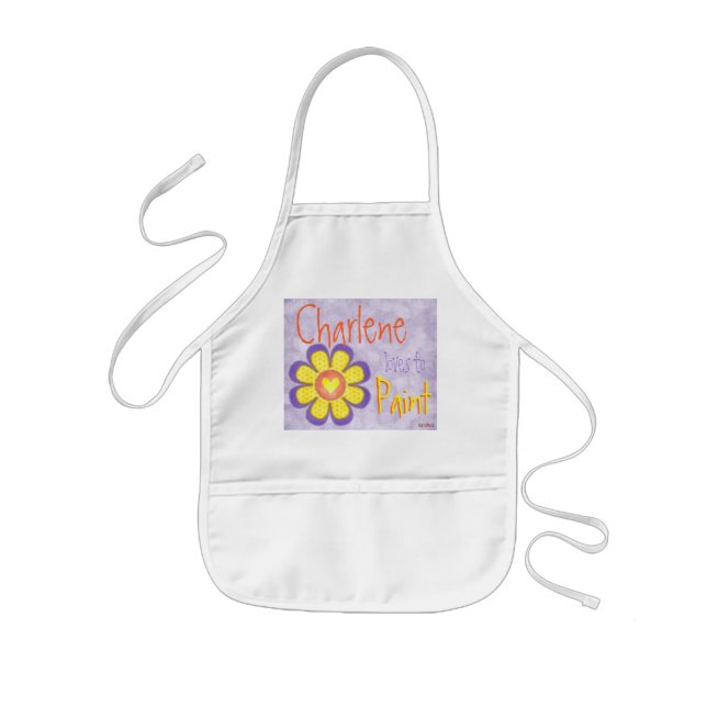 Childs Name Painting Apron (Front)