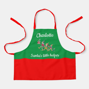 Child's Name Santa's Helper Baking with Mom Apron