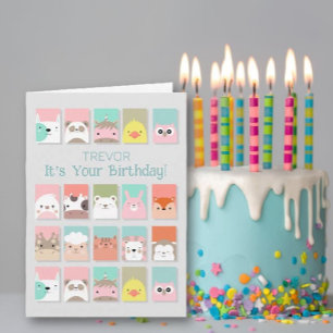 Child's Personalised Happy Birthday Card