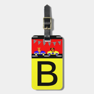 Child's Personalised Luggage Tag Animals and Cars