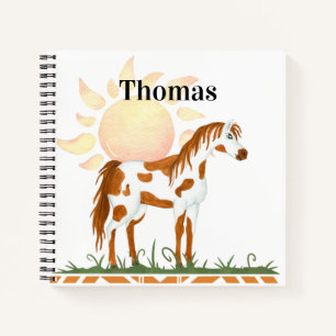 Child's Personalised Native American Spiral Notebook