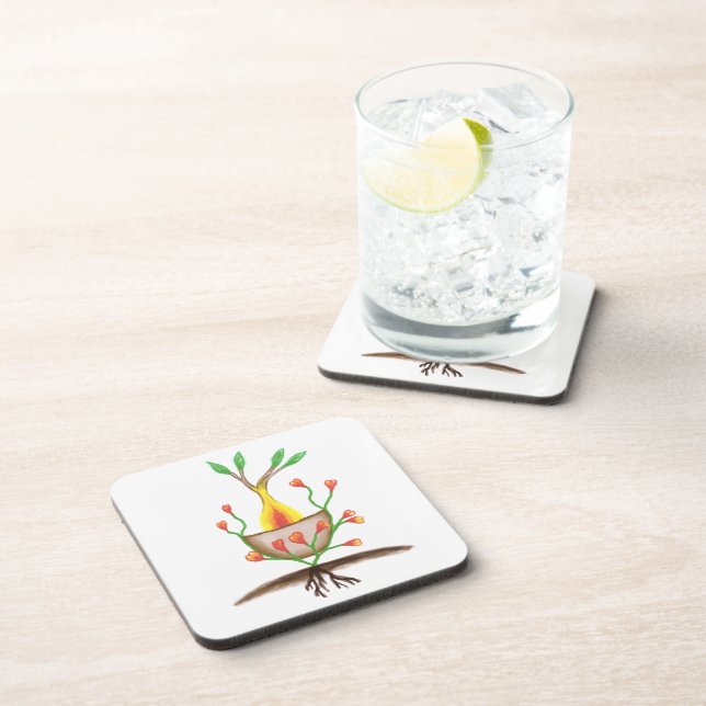 Child's Plant Art Coaster (Right Side)