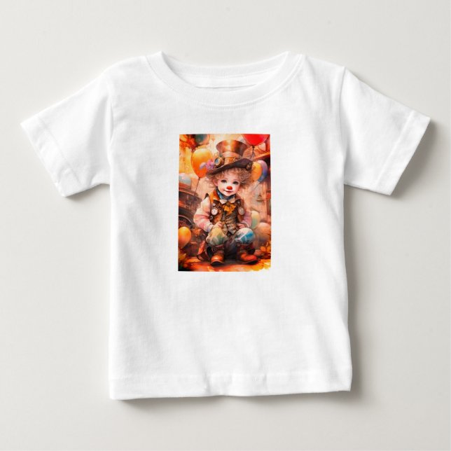 Child's Play: Splashing Through a Rainy Wonderland Baby T-Shirt (Front)