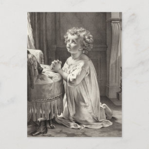 "Child's Prayer" postcard